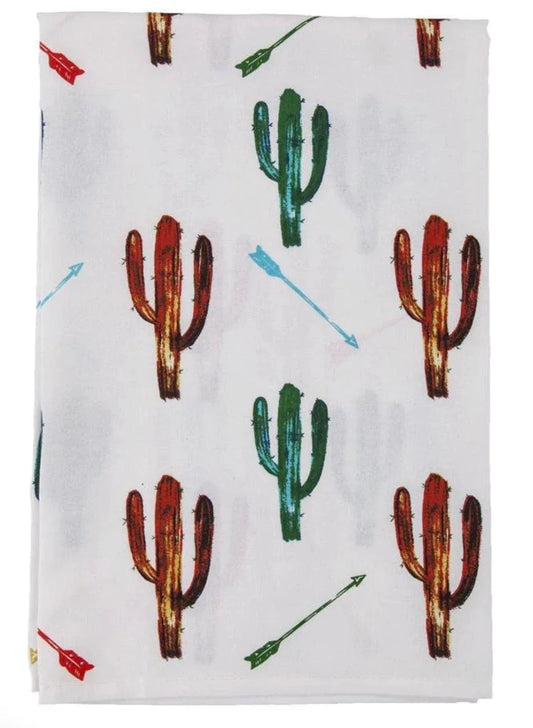 HiEnd Accents Colorful Cactus Southwestern Tea Towel