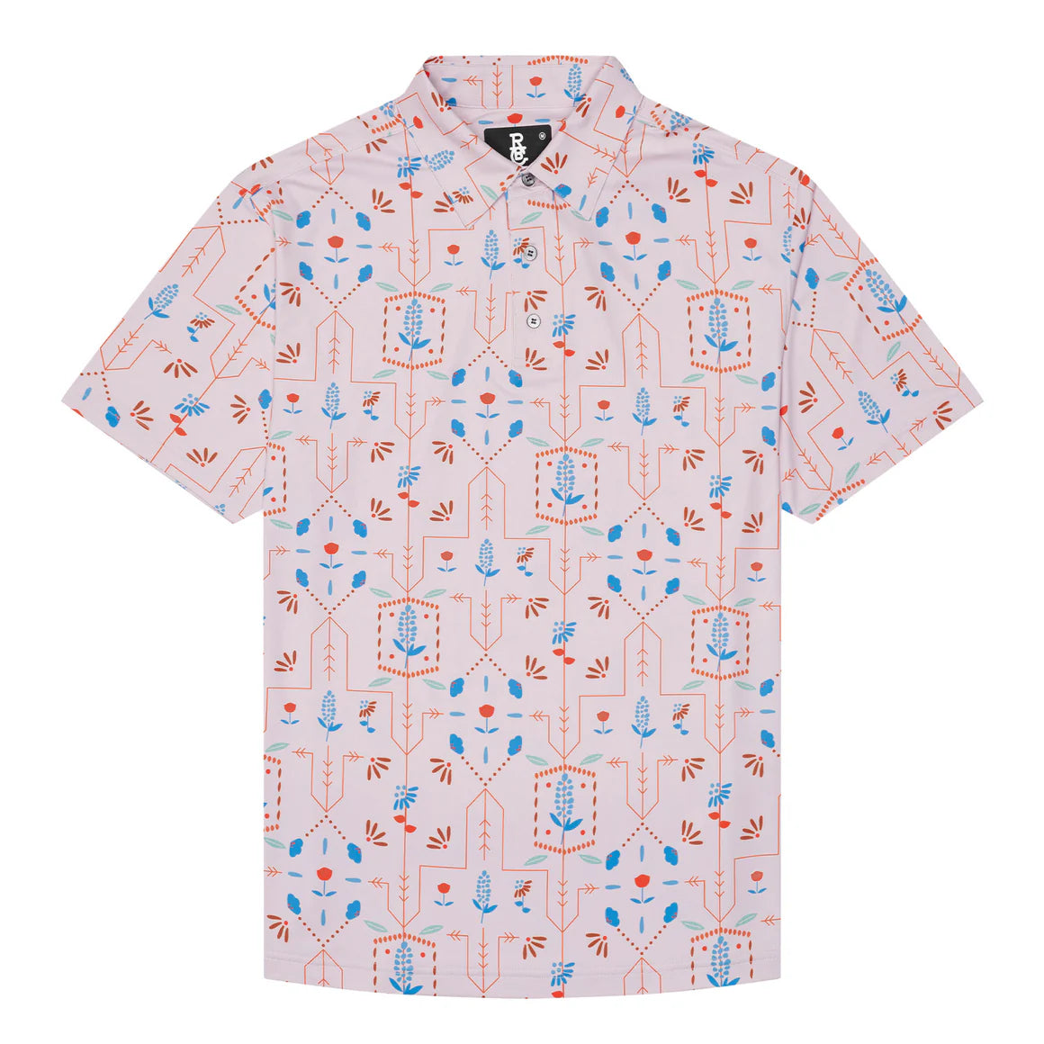 Raised By Coyotes Texas Wildflowers Polo