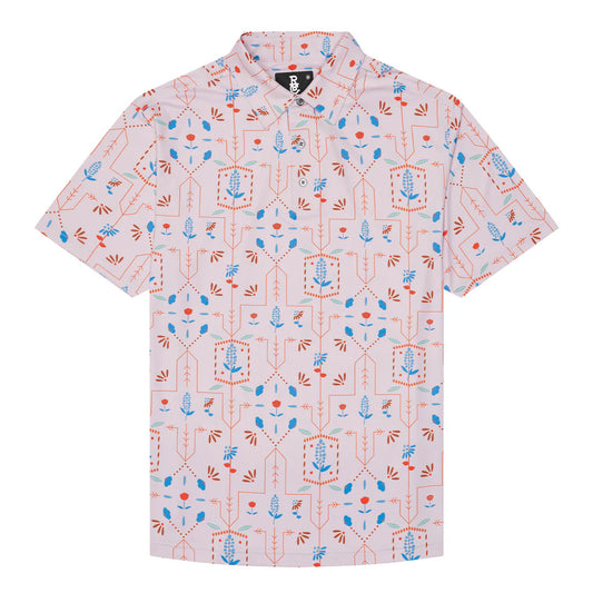 Raised By Coyotes Texas Wildflowers Polo