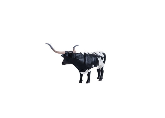 Little Buster Toys Black and White Texas Longhorn Steer