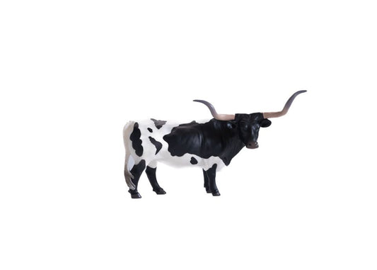 Little Buster Toys Black and White Texas Longhorn Steer