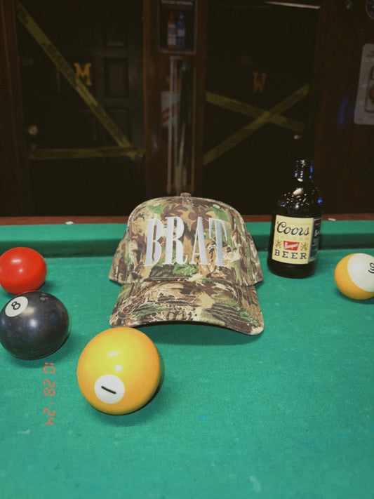 The Happiest Camo Brat Cap