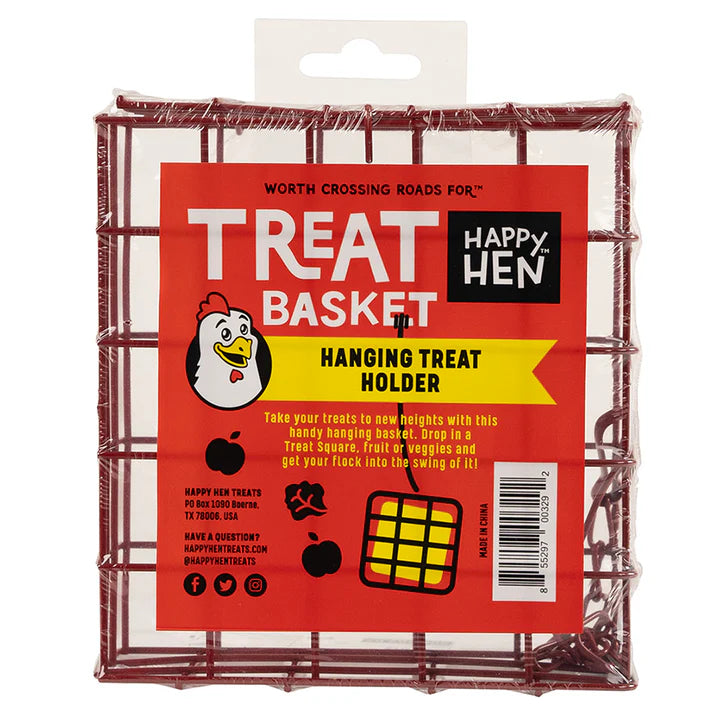 Happy Hen Treat Square Basket