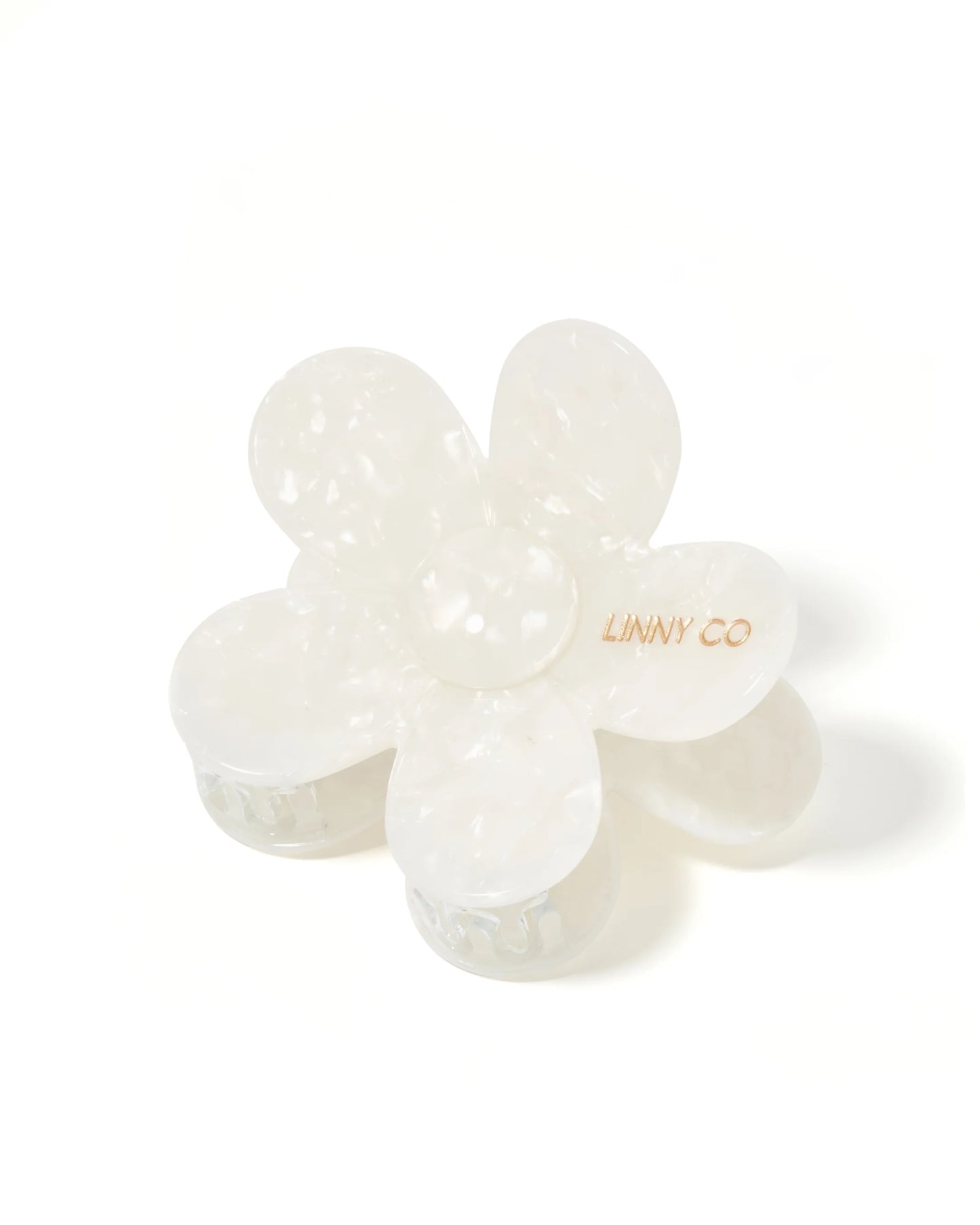 Linny Co Gigi Flower Pearl White Hair Clip