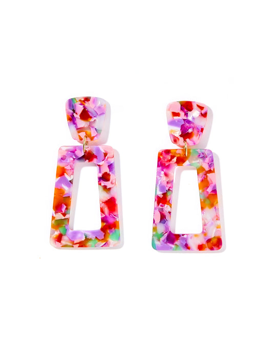 Linny Co Kennedy Pink Multi Earrings