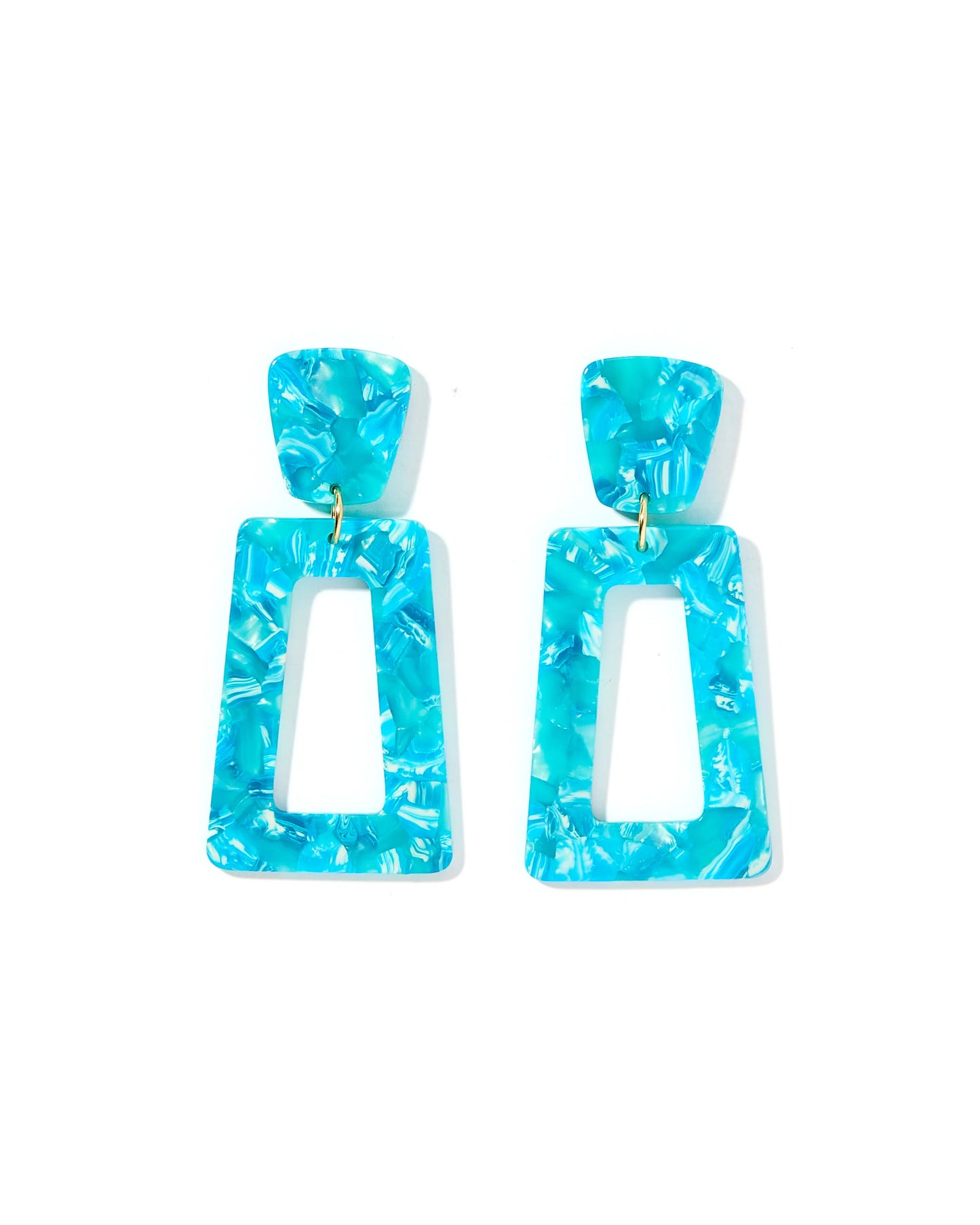 Linny Co Kennedy Atlantis Teal Earrings