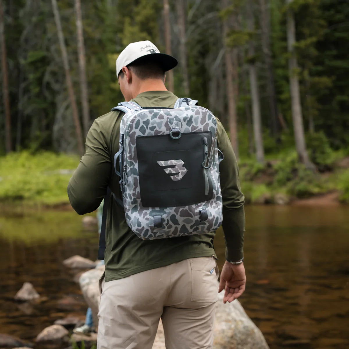 Burlebo Waterproof Backpack in Classic Deer Camo