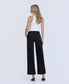 Vervet High Rise Cuffed Baggy Wide Leg Jeans in Black
