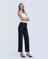 Vervet High Rise Cuffed Baggy Wide Leg Jeans in Black