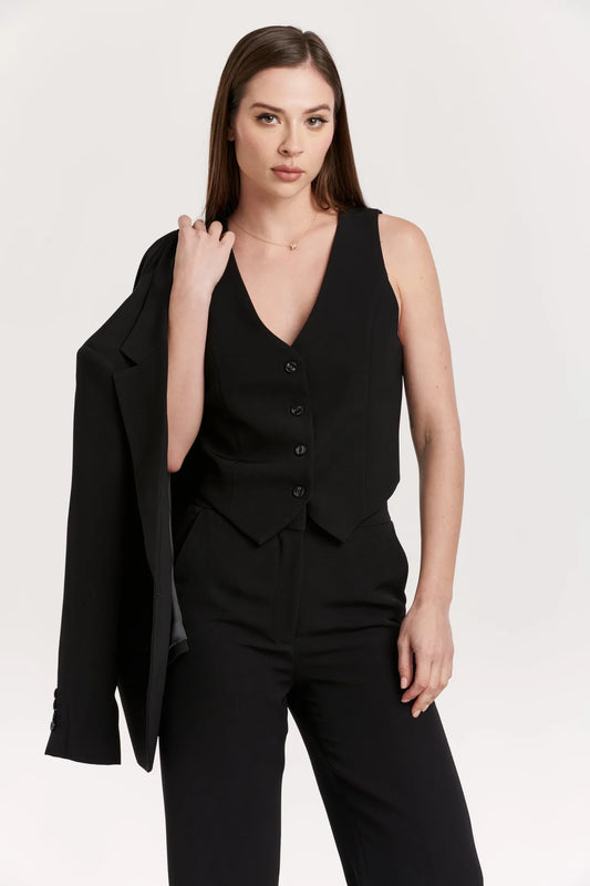 Another Love Cecilia Vest in Black