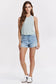 Another Love Baby Cleo Rib Tank in Aquamarine
