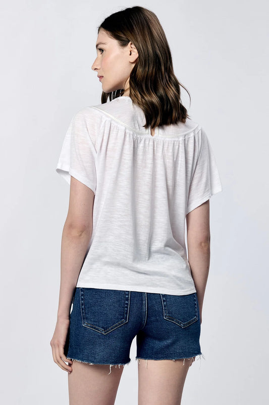 Another Love Raya Slub Tee in White