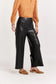 Another Love Sparkle Wide Leg Cropped Vegan Leather Pant