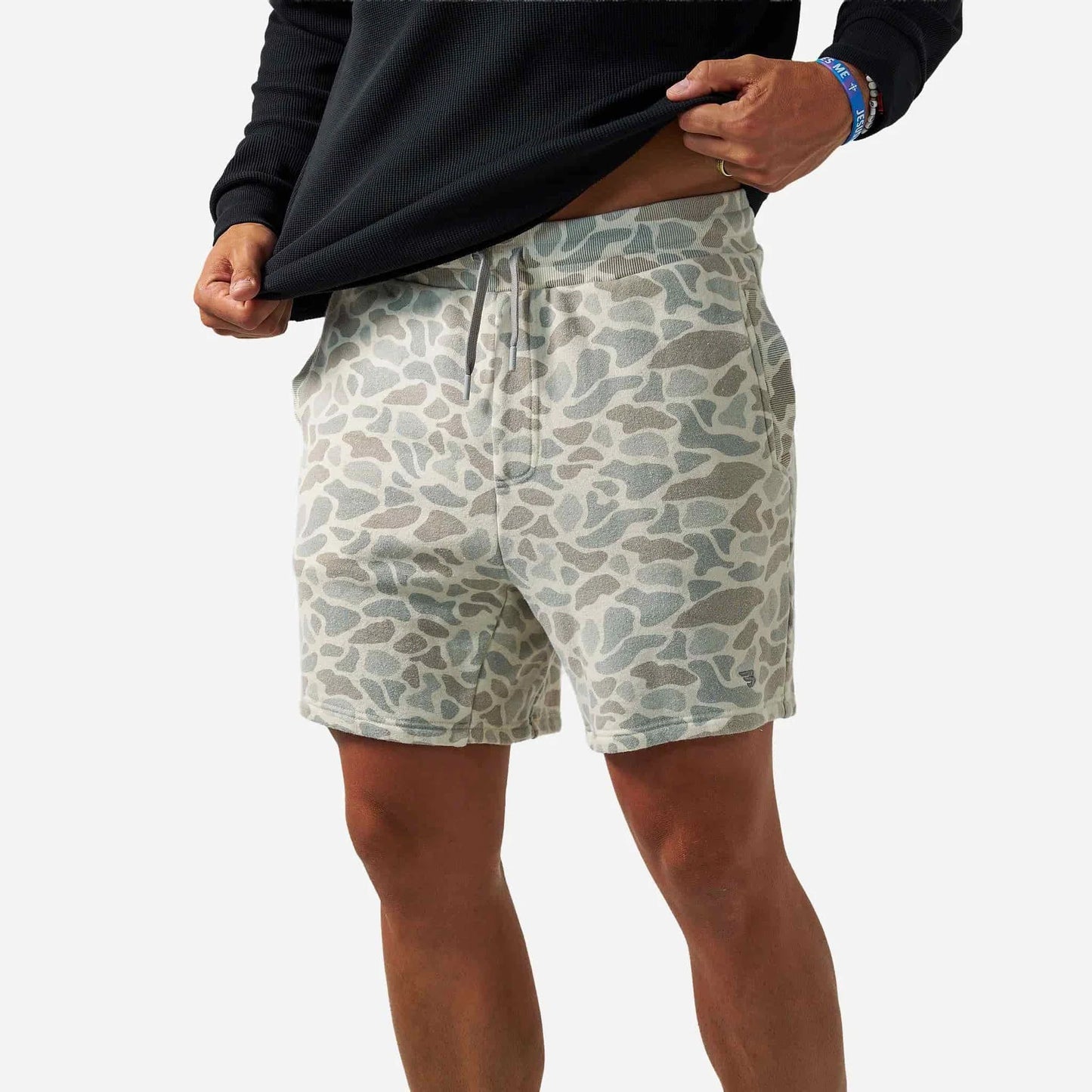 Burlebo Vintage Washed Shorts in Classic Deer Camo