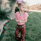 Shea Baby Pink Lace Onesie