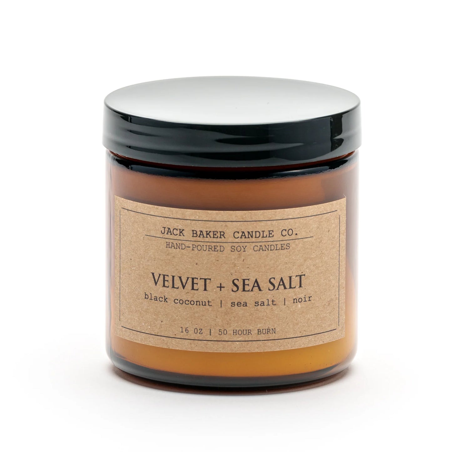 Jack Baker Candle Co. Velvet + Sea Salt Soy Candle