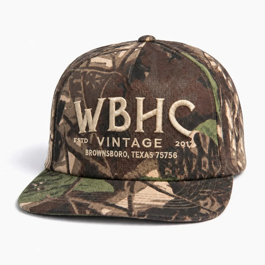 Whiskey Bent Hat Co. Vintage Camo Trucker Hat