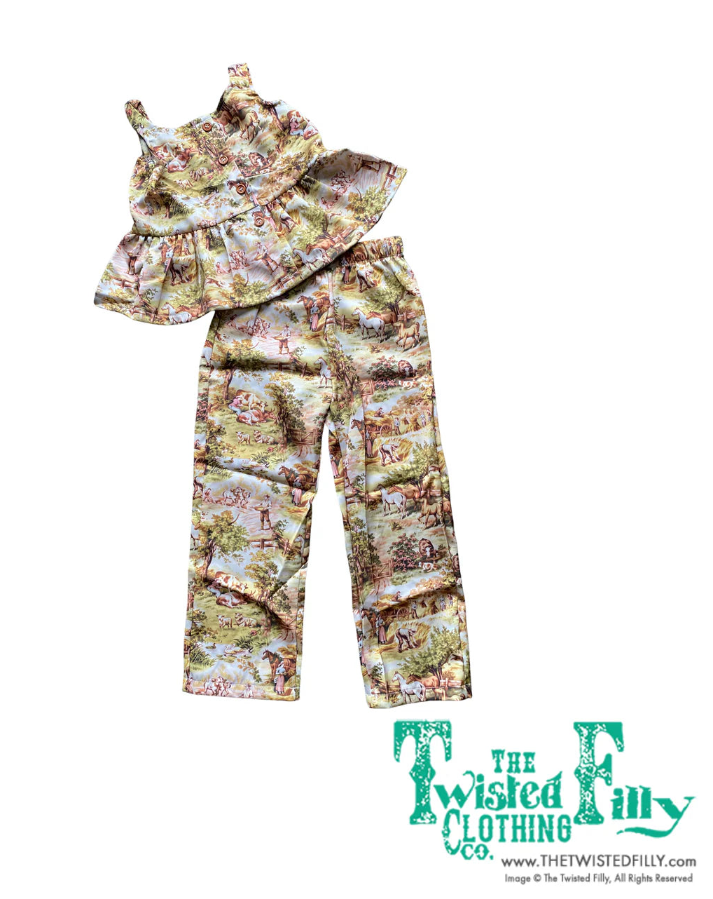 Vintage Horse Tank & Pant Set