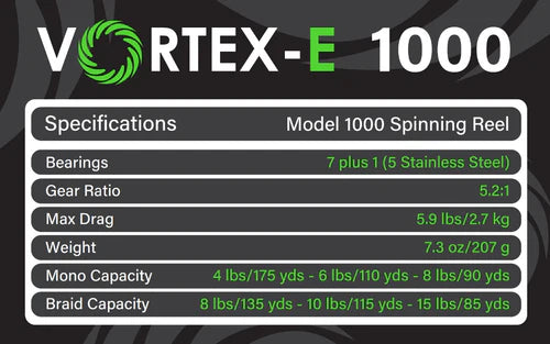 Spro Vortex-E 1000 GR 5.2:1 Spinning Reel