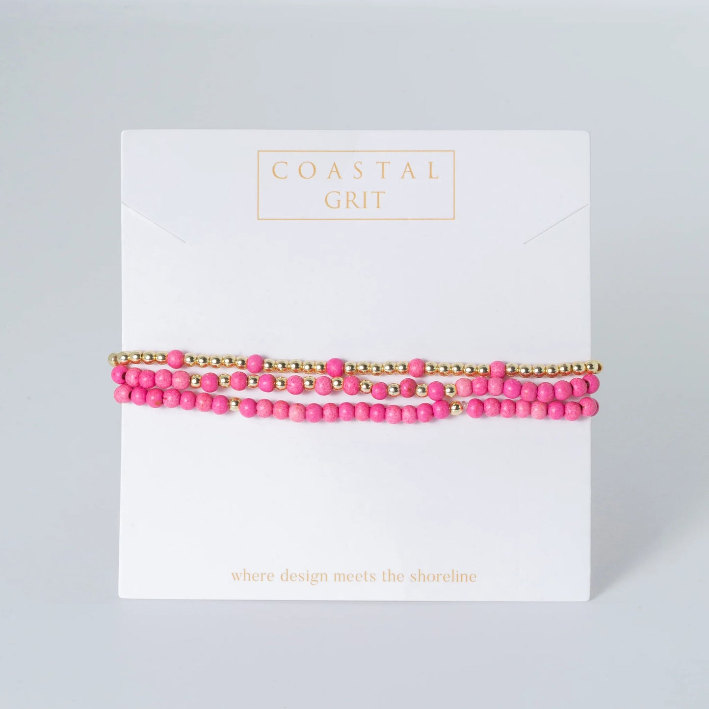 Coastal Grit Island Girl Pink Passion Stack