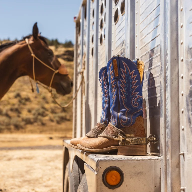 Hyer Kincaid Bright Blue Goat Boot