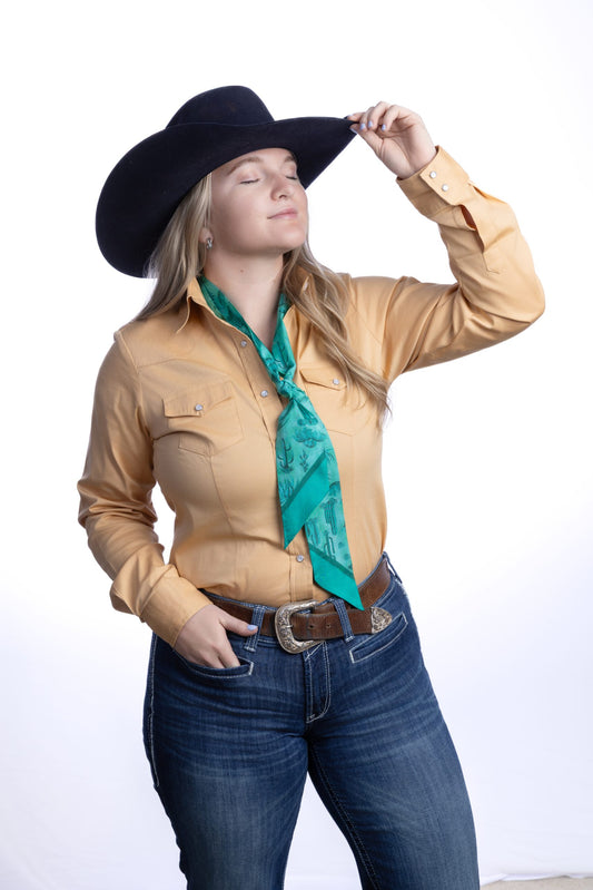 Wyoming Traders Southwest #14 Cactus Twilly Scarf