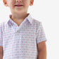 Youth Performance Polo in Baseball Print