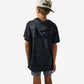 Burlebo Youth Short Sleeve Performance Hoodie in Black Camo