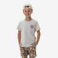 Burlebo Youth Old School Duck Hunt Short Sleeve Tee in Heather Oatmeal
