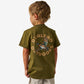 Burlebo Youth Wood Duck Short Sleeve Tee in Hunter Green