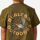 Burlebo Youth Wood Duck Short Sleeve Tee in Hunter Green