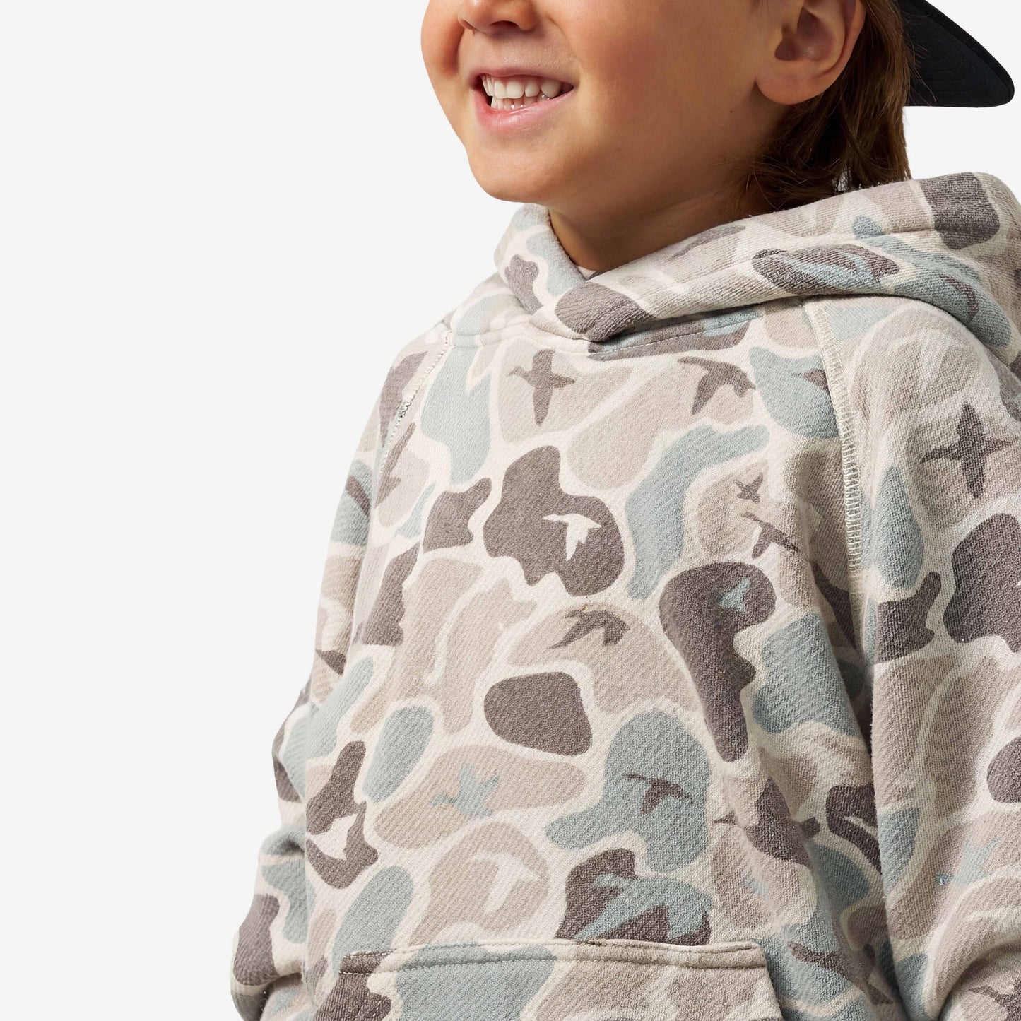 Burlebo Youth Vintage Washed Hoodie - Mallard Mayhem Camo