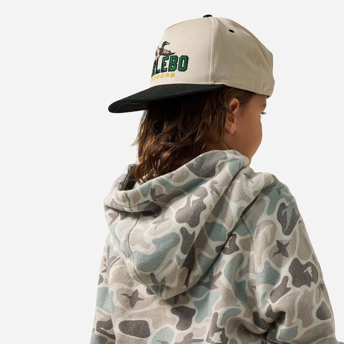 Burlebo Youth Vintage Washed Hoodie - Mallard Mayhem Camo