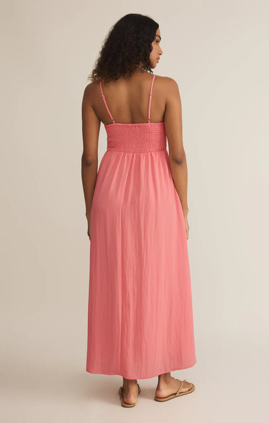 Z Supply Pink Sunset Beachside Midi Dress