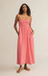 Z Supply Pink Sunset Beachside Midi Dress