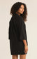 Z Supply Mallory Cover Up Black Mini Dress