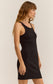 Z Supply Delfa Black Rib Mini Dress