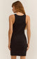 Z Supply Delfa Black Rib Mini Dress