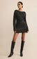 Z Supply La Marca Sequin Mini Dress in Black