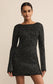 Z Supply La Marca Sequin Mini Dress in Black