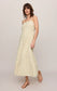Z Supply Angel Eyes Embroidered Maxi Dress in Champagne
