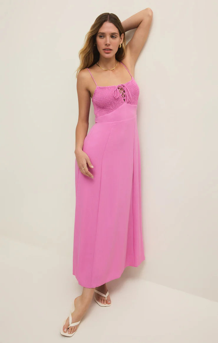 Z Supply Granada Airy Maxi Dress in Spanish Rose