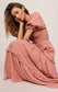 Z Supply Eliora Smocked Maxi Dress in Terracotta Clay