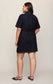 Z Supply Crush Denim Mini Dress in Midnight Air