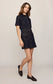 Z Supply Crush Denim Mini Dress in Midnight Air