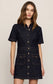 Z Supply Crush Denim Mini Dress in Midnight Air