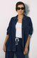 Z Supply All Day Knit Denim Jacket in Indigo