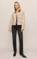 Z Supply Rey Cropped Denim Chore Jacket in Soapstone