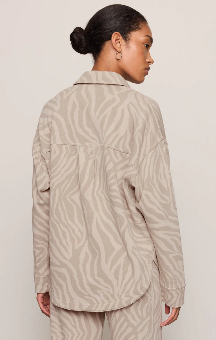 Z Supply All Day Knit Zebra Jacket