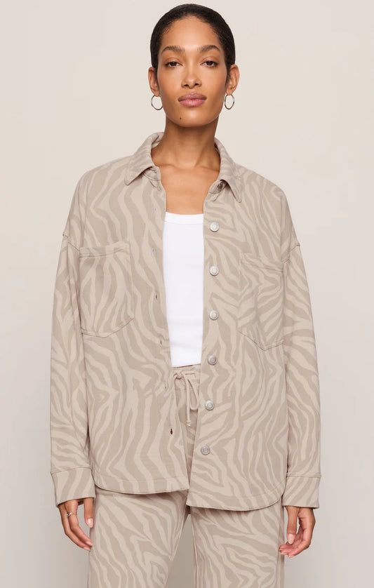 Z Supply All Day Knit Zebra Jacket